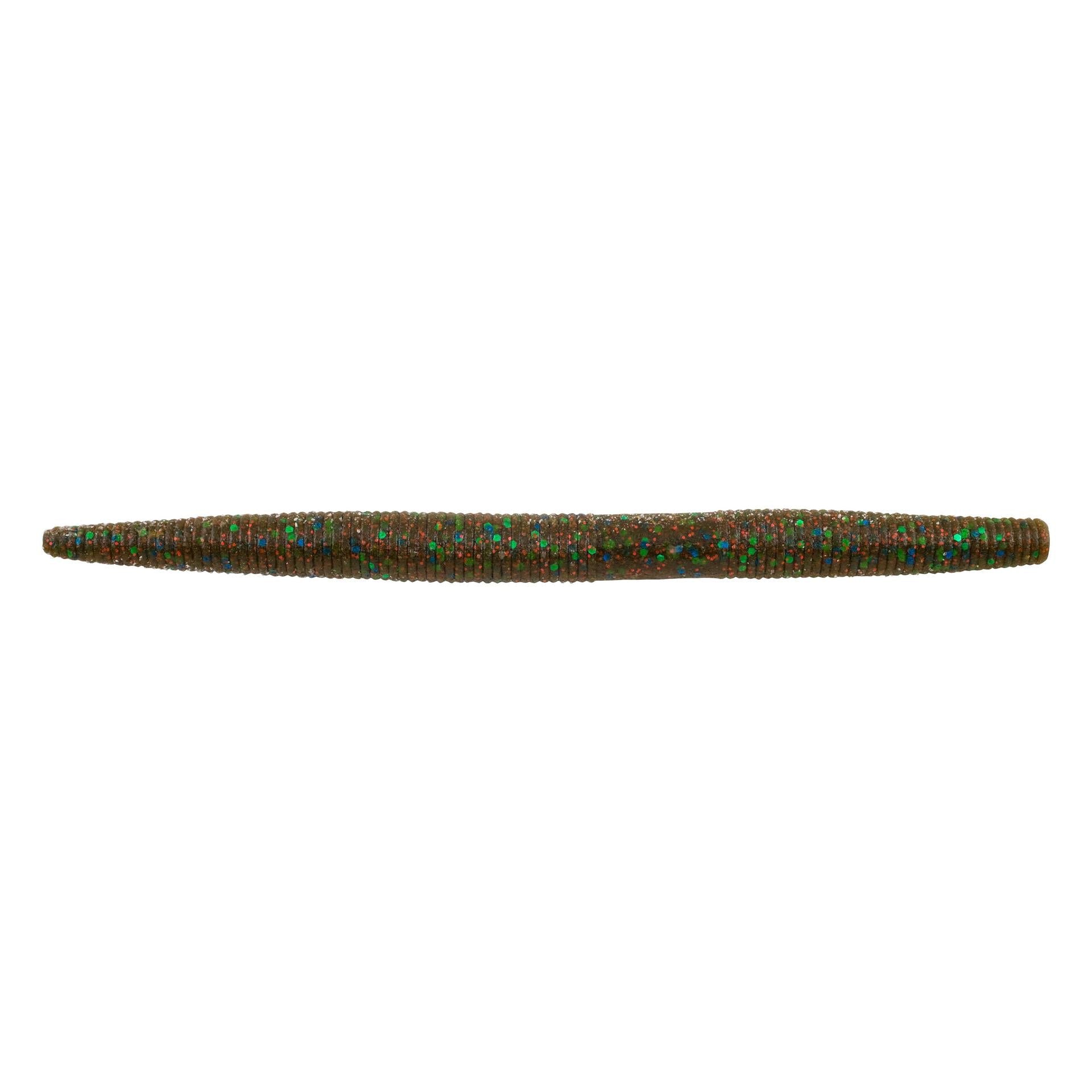 View of Worms Berkley PowerBait MaxScent The General Worm 5 in Green Pumpkin Candy Red available at EZOKO Pike and Musky Shop