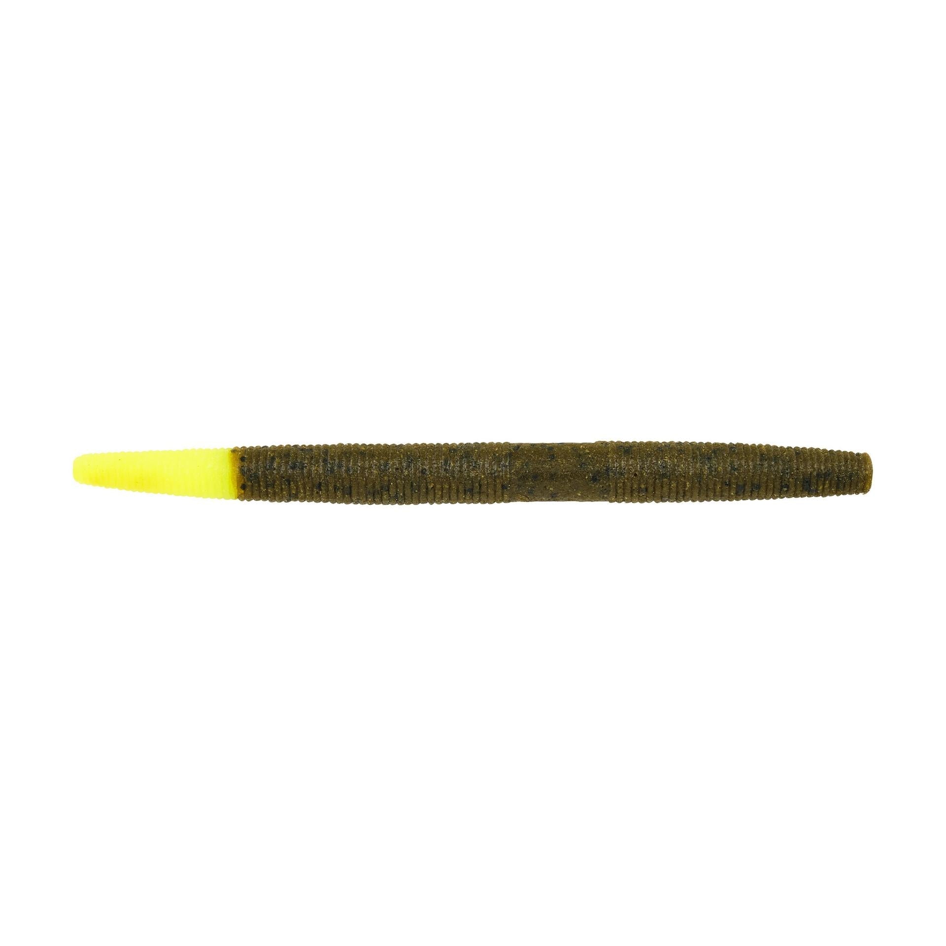 View of Worms Berkley PowerBait MaxScent The General Worm 6 in Green Pumpkin/Chartreuse available at EZOKO Pike and Musky Shop