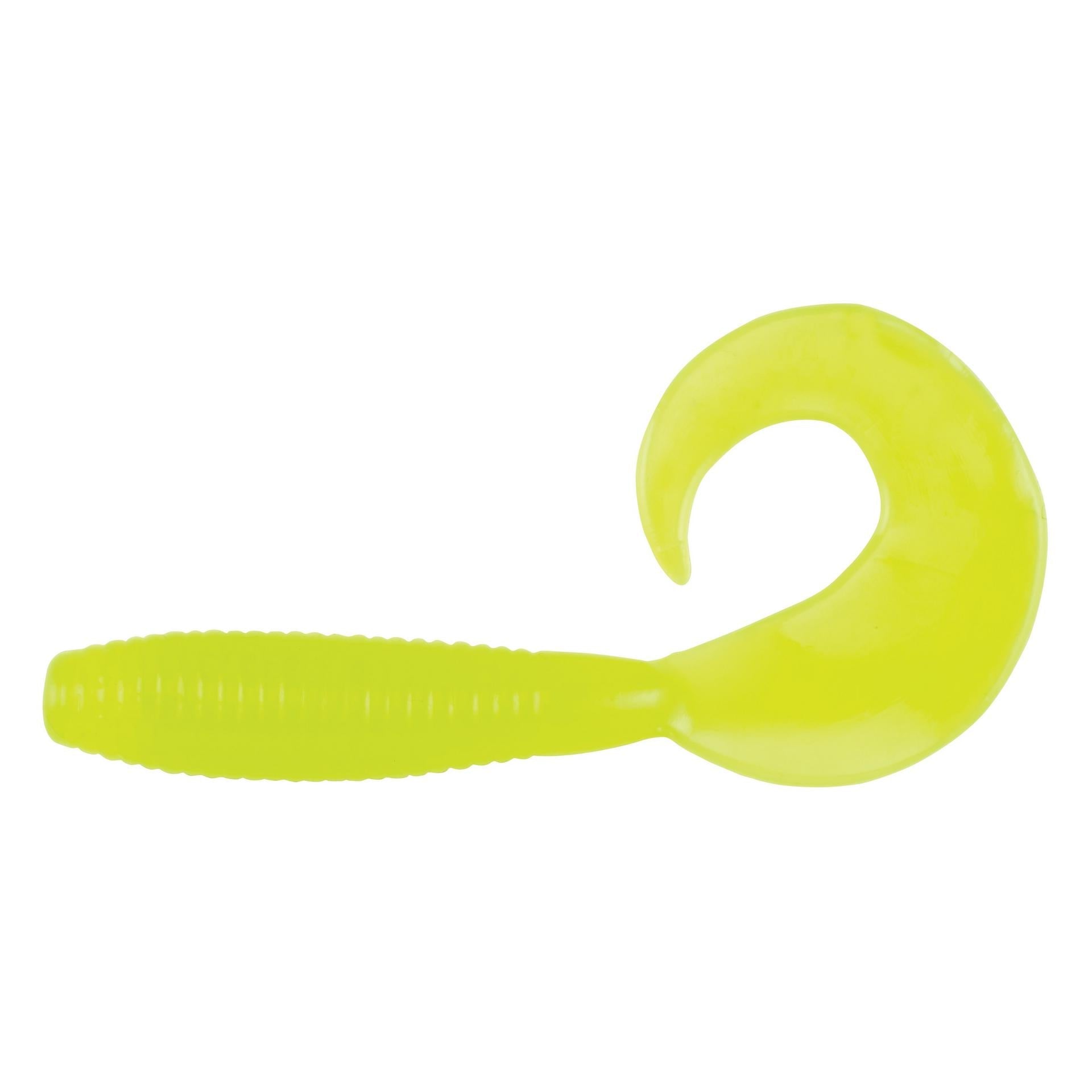 View of Grubs Berkley PowerBait Power Grubs Milky Chartreuse available at EZOKO Pike and Musky Shop