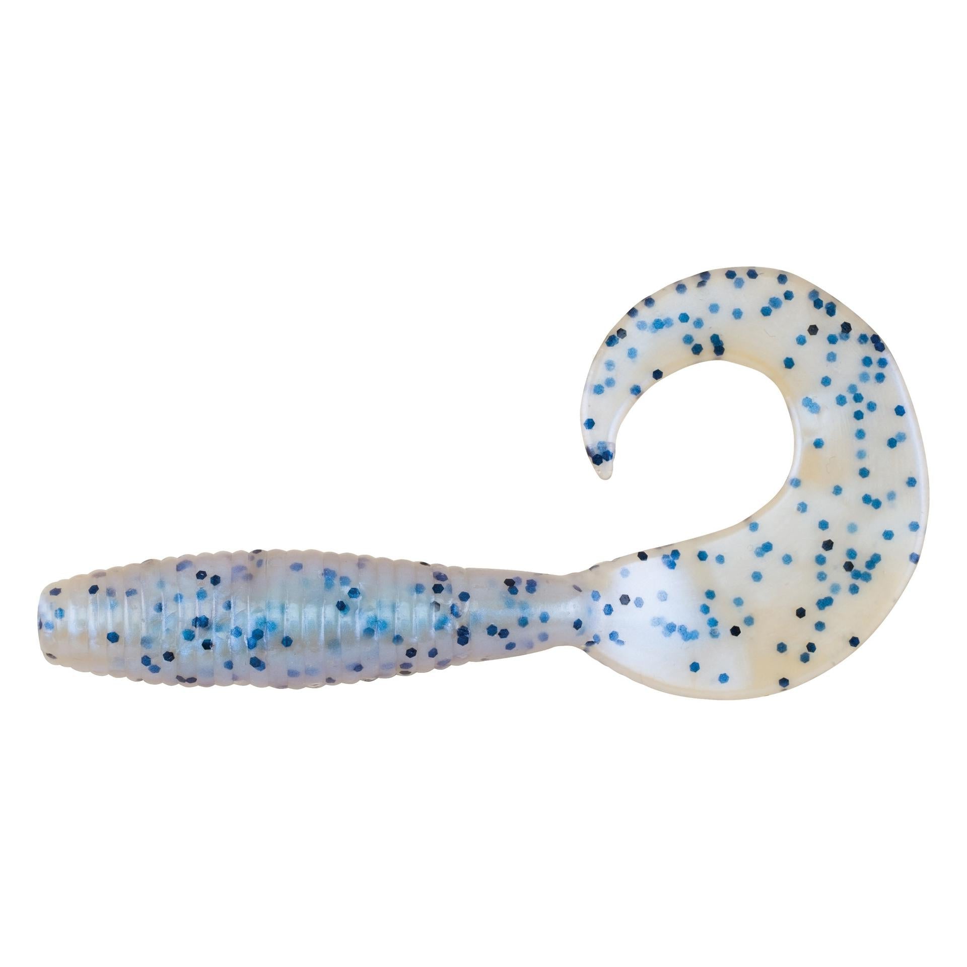 View of Grubs Berkley PowerBait Power Grubs Blue Pearl Salt and Pepper available at EZOKO Pike and Musky Shop