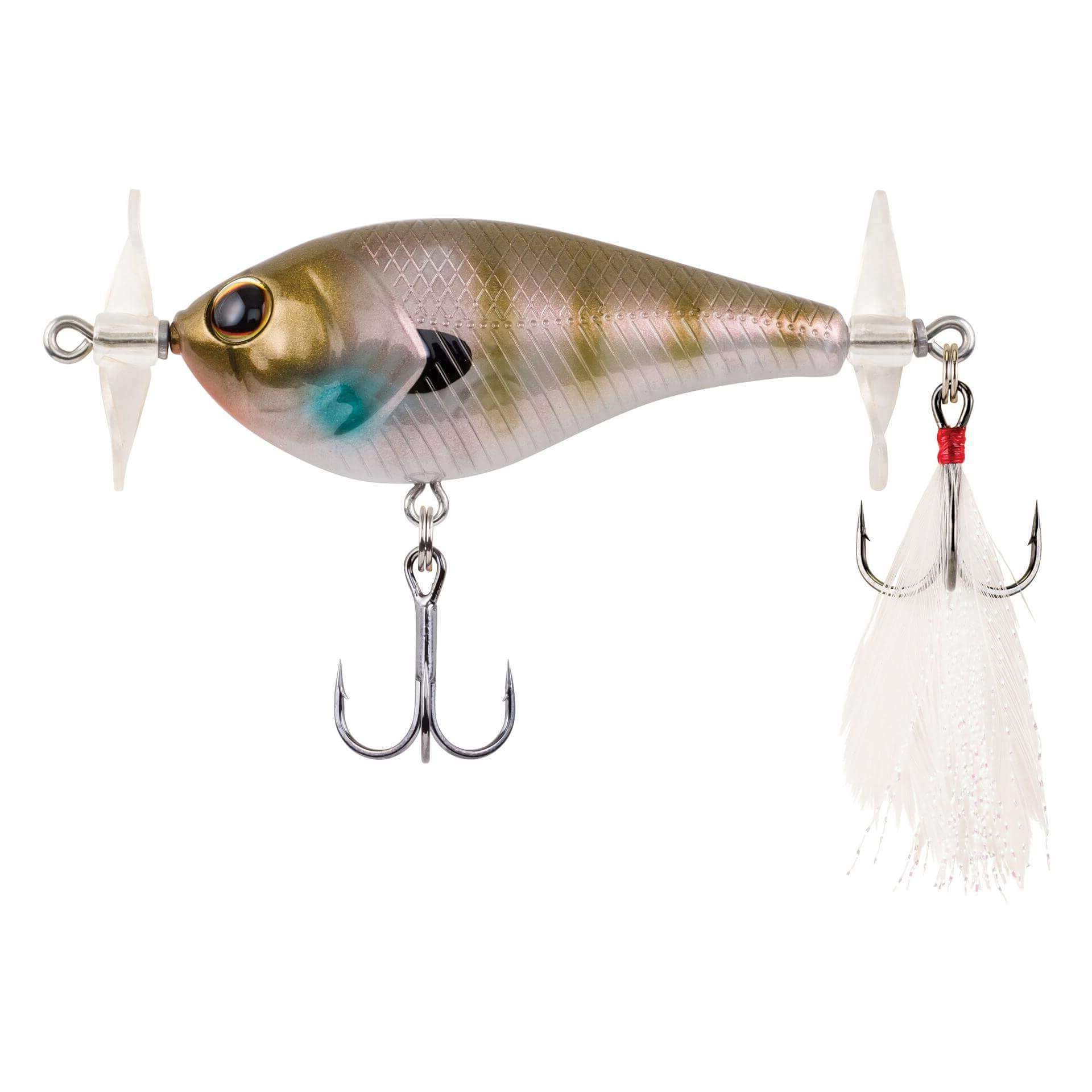 View of Topwater Berkley Spin Bomb Topwater Ghost Bluegill available at EZOKO Pike and Musky Shop