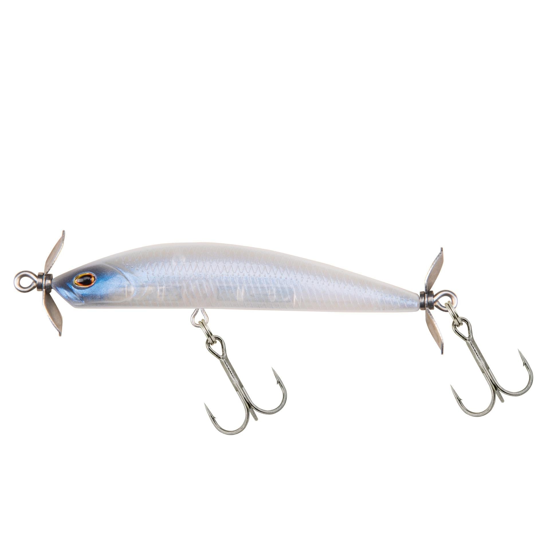 View of Spinbait Berkley SPY Spybait 1/3 oz Ghost White available at EZOKO Fishing