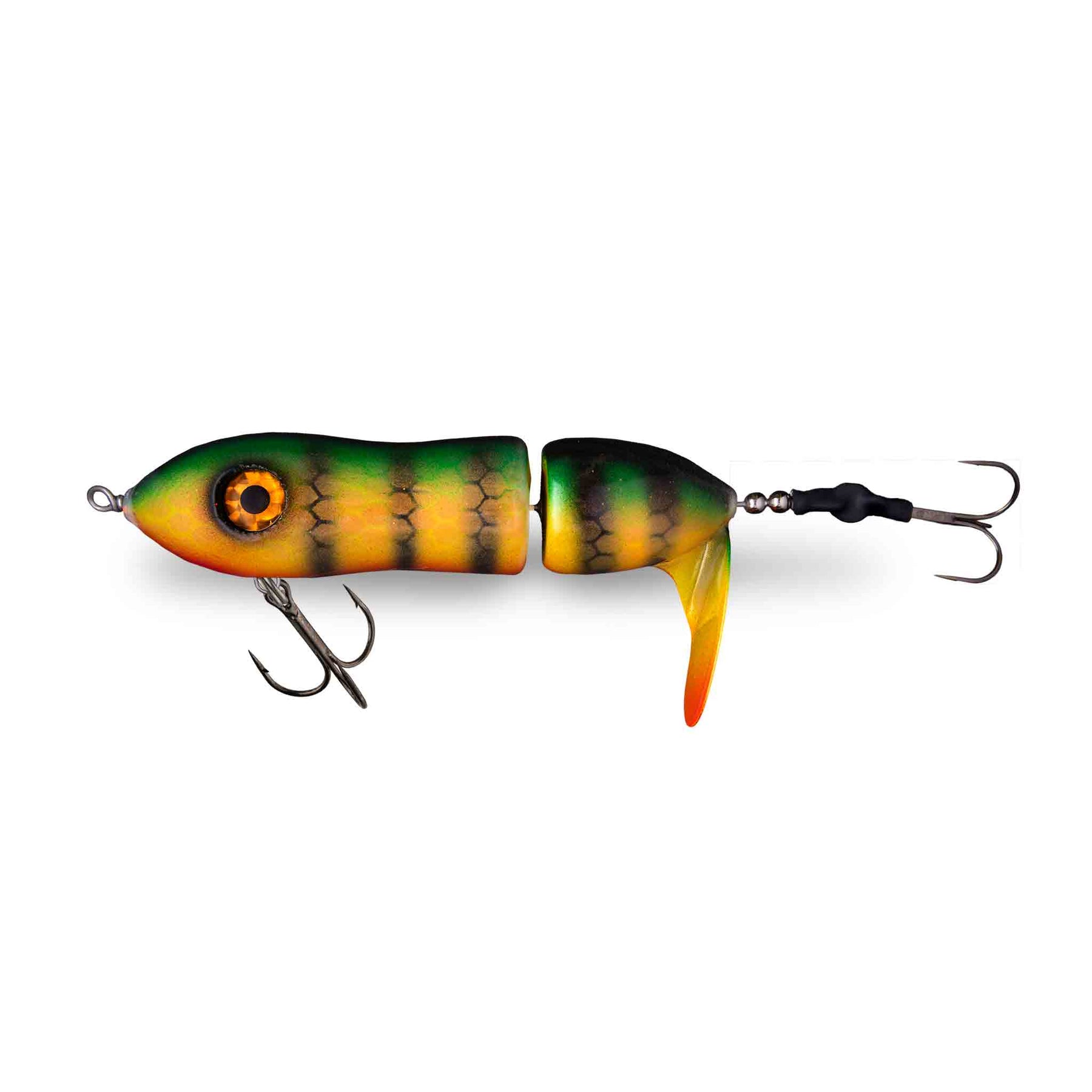 View of Topwater Big Mama Lit'tl Sis'tr Propbait Round Lake Perch available at EZOKO Pike and Musky Shop