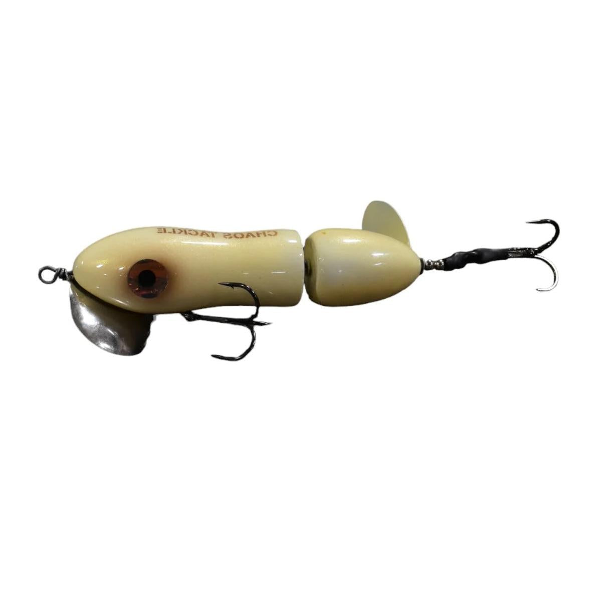 View of Topwater Big Mama Obnoxious "B" Propbait Bone available at EZOKO Fishing