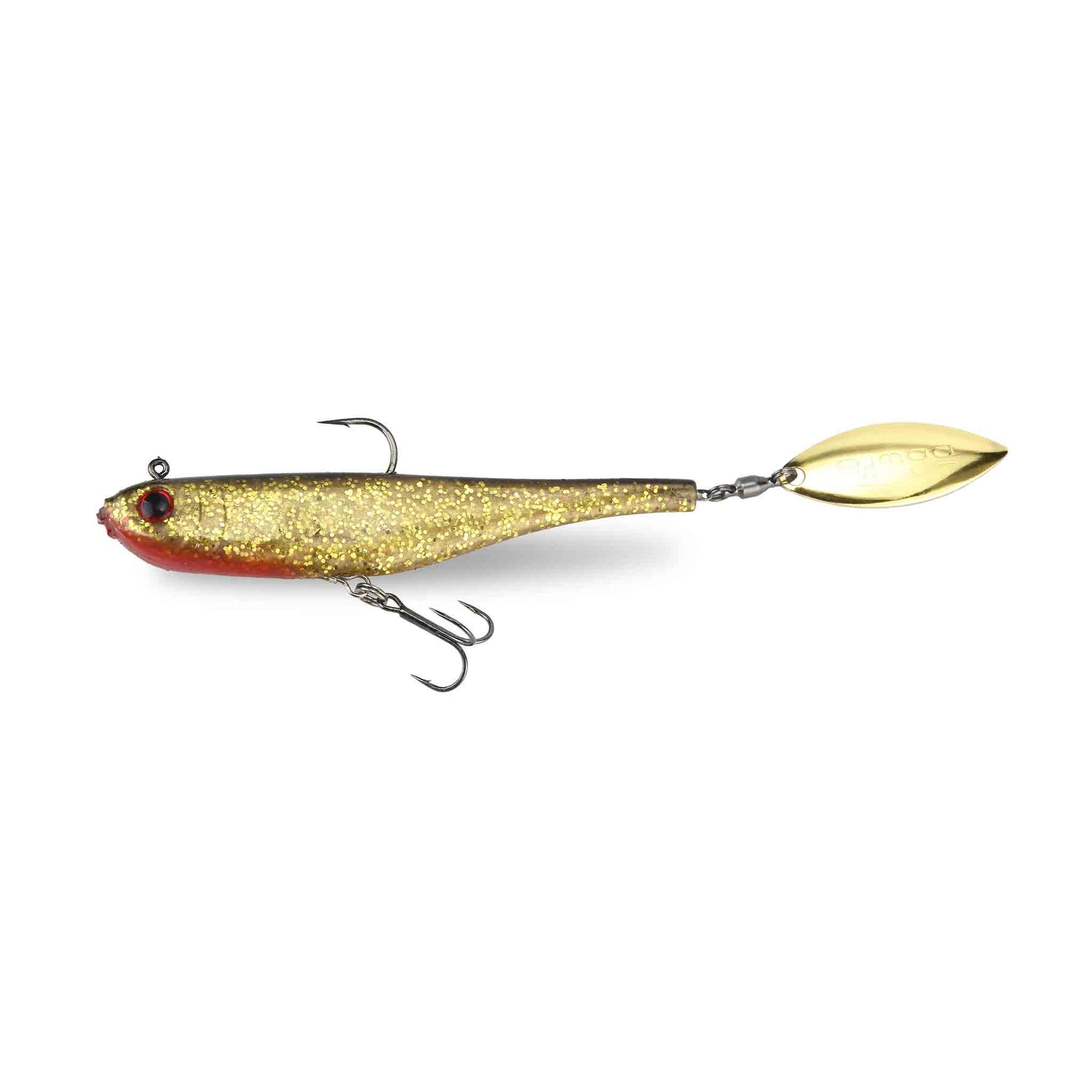 View of Swimbaits Biwaa Divinator Junior 22g Tailspin Swimbait Aurora Gold available at EZOKO Pike and Musky Shop