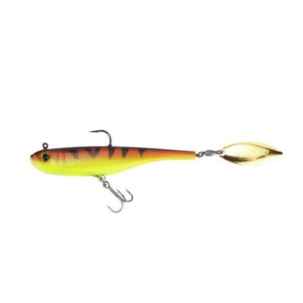 View of Swimbaits Biwaa Divinator Medium 35g Tailspin Swimbait Red Tiger available at EZOKO Fishing