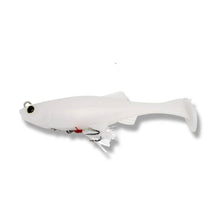 View of Swimbaits Biwaa Kapsiz Kast HD 6" Pearl White available at EZOKO Pike and Musky Shop