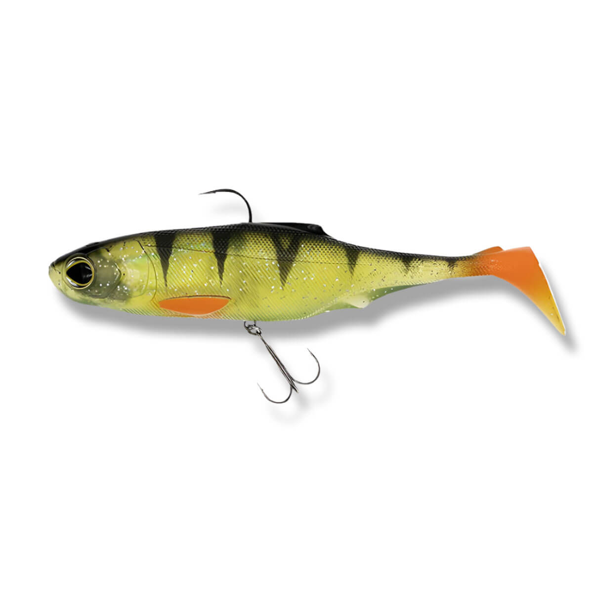 View of Swimbaits Biwaa Submission TopHook 8" Ghost Perch available at EZOKO Pike and Musky Shop