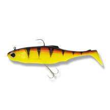 View of Swimbaits Biwaa Submission TopHook 8" Red Tiger available at EZOKO Pike and Musky Shop