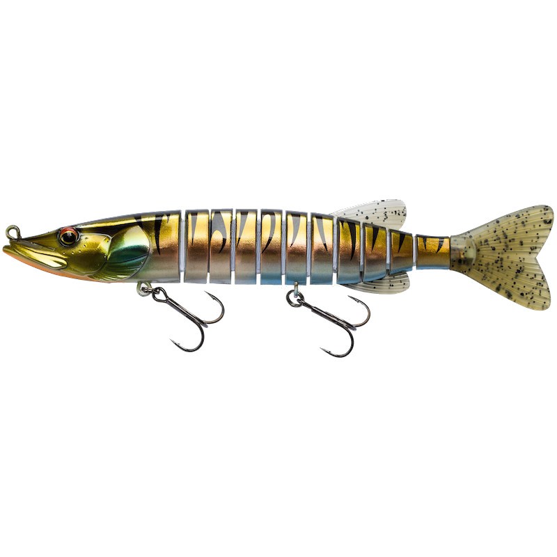 View of Hard Swimbaits Biwaa SwimPike 180 Swimbait Natural Tiger available at EZOKO Fishing