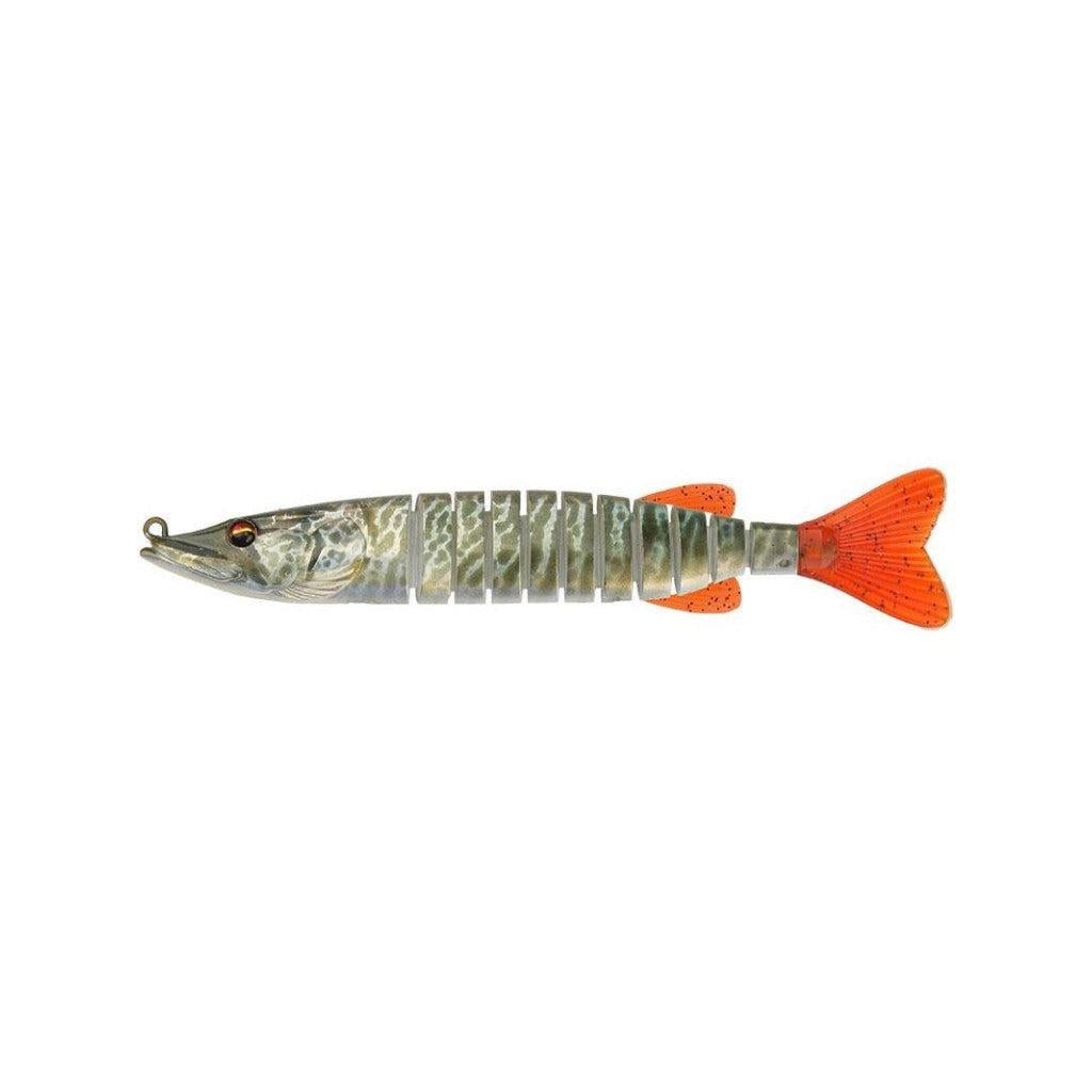 View of Biwaa SwimPike 350SS Swimbait Tiger Musky available at EZOKO Fishing