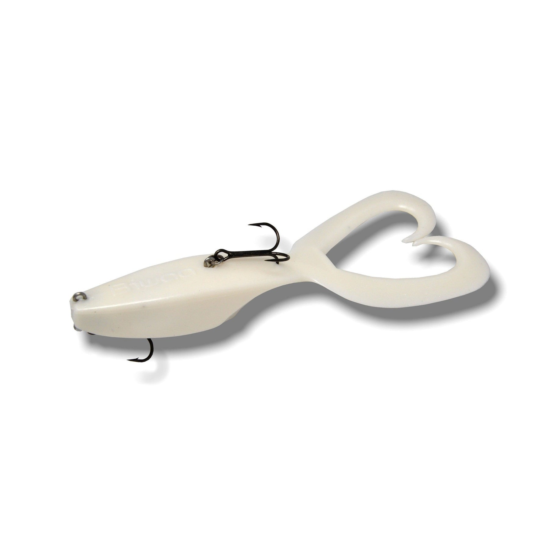 View of Swimbaits Biwaa Twinpike 9" Pearl White available at EZOKO Pike and Musky Shop