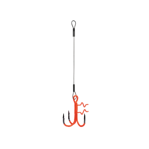 View of BKK Assist Spear Stinger HD-7X7 Wire UVO #1 / 10cm / 26kg / 0.7mm available at EZOKO Fishing