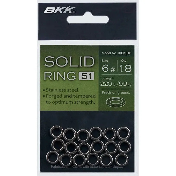 View of Snaps-Swivels-Split-Rings BKK Solid Ring-51 available at EZOKO Pike and Musky Shop