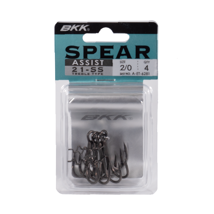 View of Hooks BKK Spear-21 SS Assist Treble Hook available at EZOKO Fishing