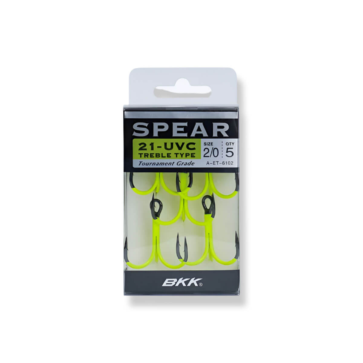 View of Hooks BKK Spear-21 UVC Treble Hooks available at EZOKO Pike and Musky Shop