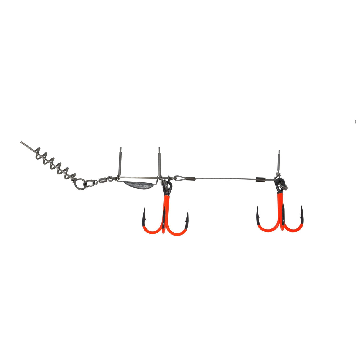 View of Rigs BKK Stinger BB Trigger 21 UVO #1/0 available at EZOKO Pike and Musky Shop