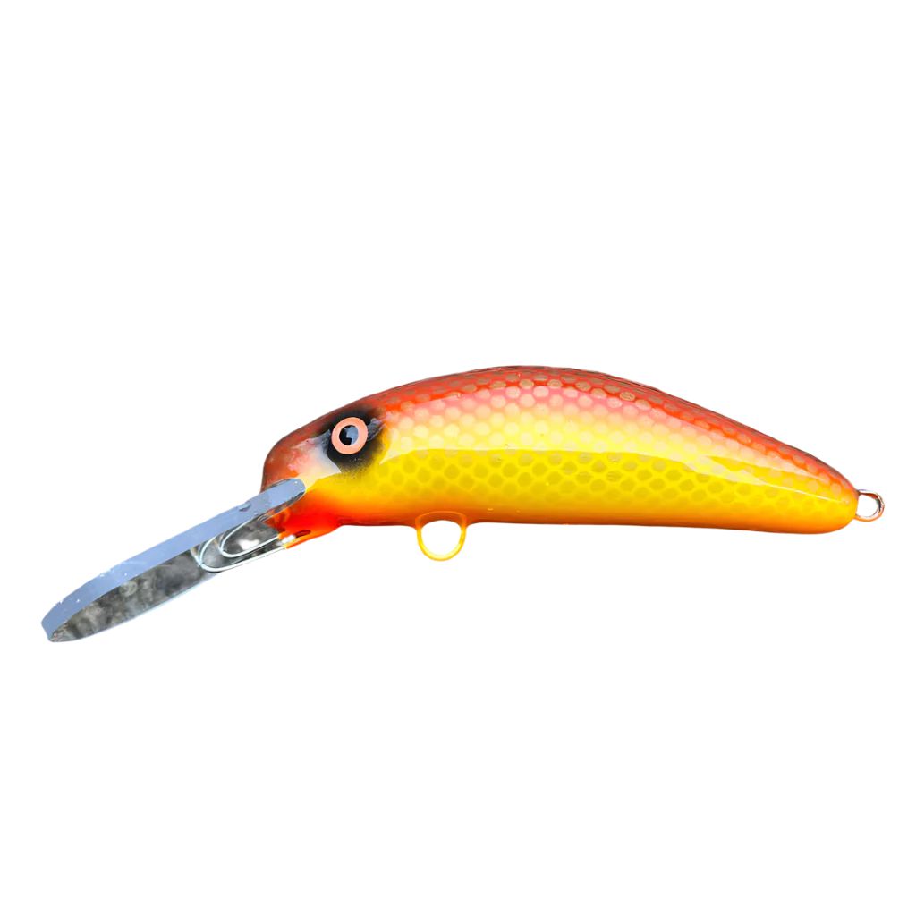 View of Crankbaits Blue Water Baits 6” Fat Herring Pro Crankbait Niagara Walleye / Orange Belly available at EZOKO Fishing