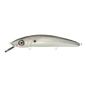 View of Crankbaits Blue Water Baits 9" cisco (Synthetic Cedar) - shallow Crankbait Prism Shad / Pearl Belly available at EZOKO Pike and Musky Shop