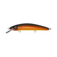 View of Crankbaits Blue Water Baits 9" cisco (Synthetic Cedar) - shallow Crankbait Rock Carp / Yellow Belly available at EZOKO Pike and Musky Shop