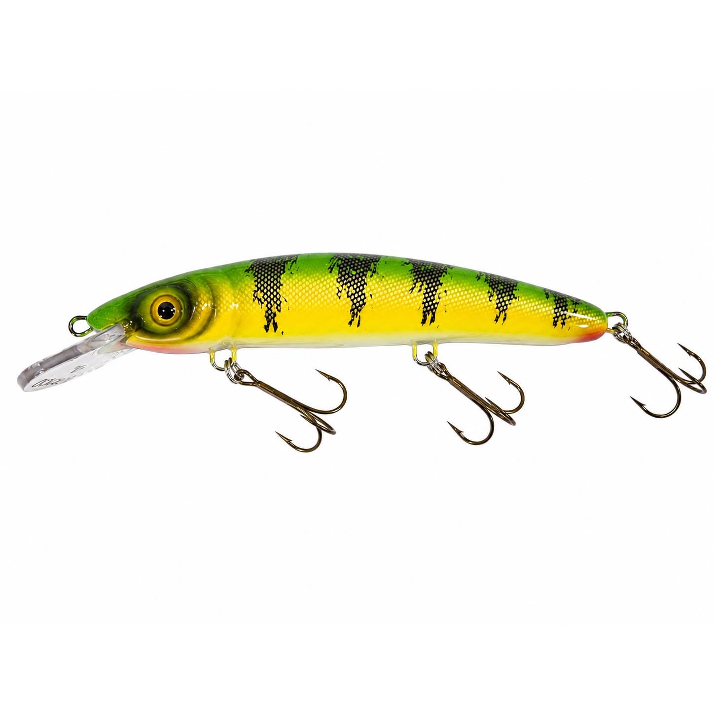 View of Crankbaits Blue Water Baits 9" cisco (Synthetic) - shallow Crankbait Chalky Perch/ White Belly available at EZOKO Fishing
