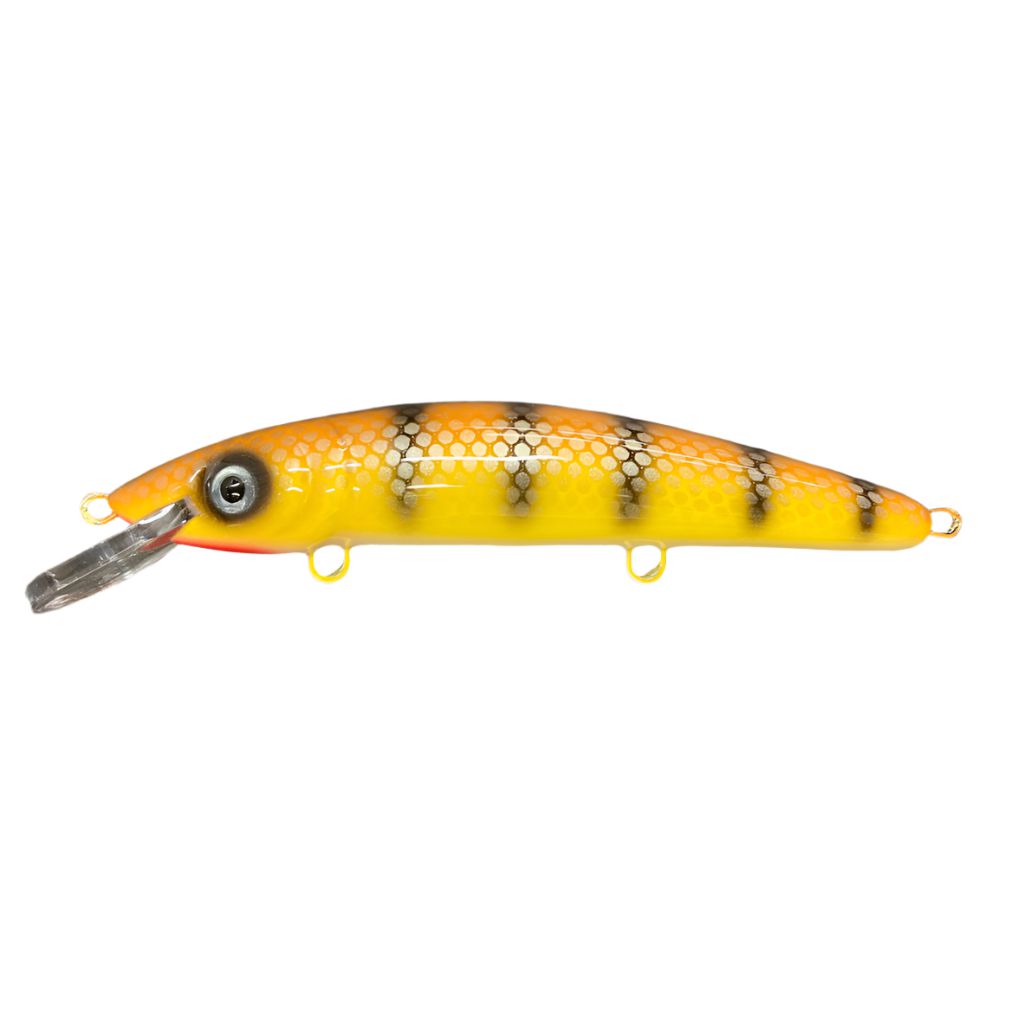 View of Crankbaits Blue Water Baits 9" cisco (Synthetic) - shallow Crankbait Legend Walleye / White Belly available at EZOKO Fishing