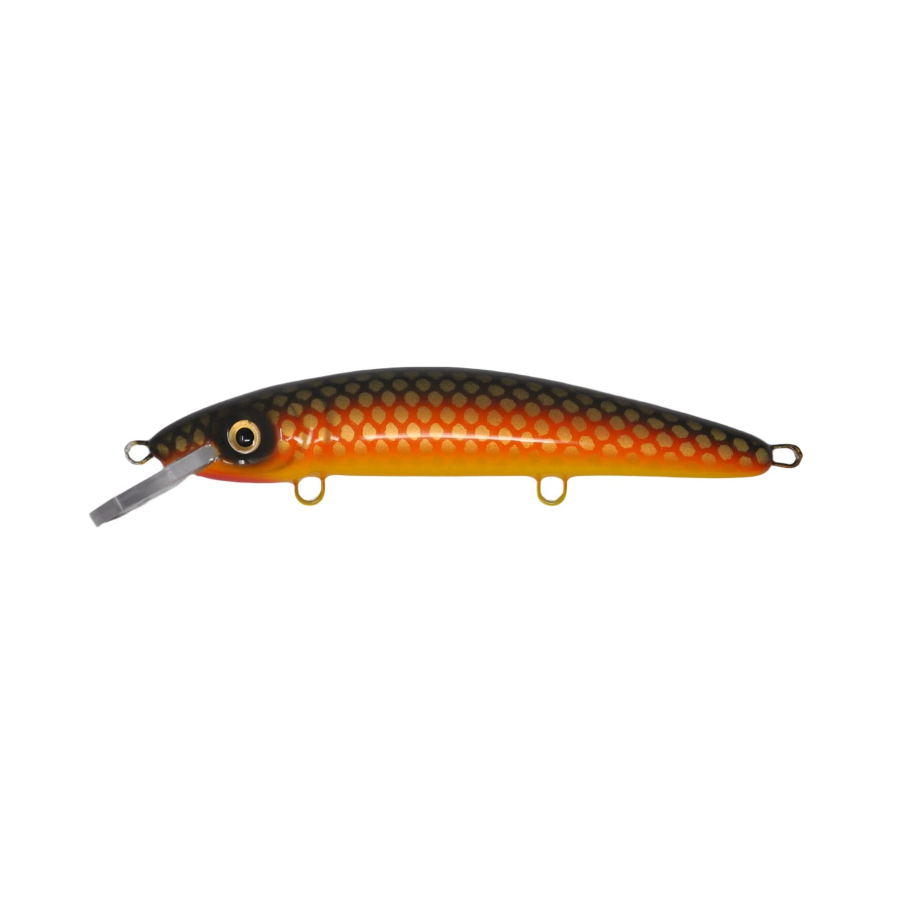 View of Crankbaits Blue Water Baits 9" cisco (Synthetic Cedar) - shallow Crankbait Rock Carp / Yellow Belly available at EZOKO Pike and Musky Shop