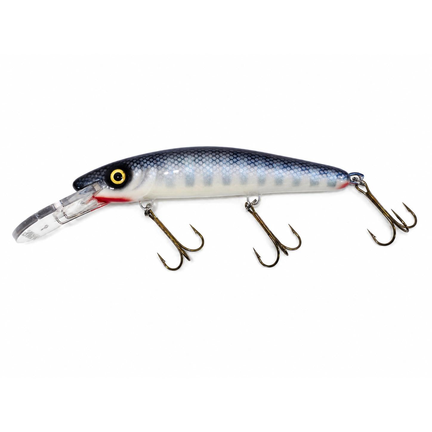 View of Blue Water Baits 9" Hearring (Synthetic) - Crankbait Shimmering Shad - Pearl Belly available at EZOKO Fishing