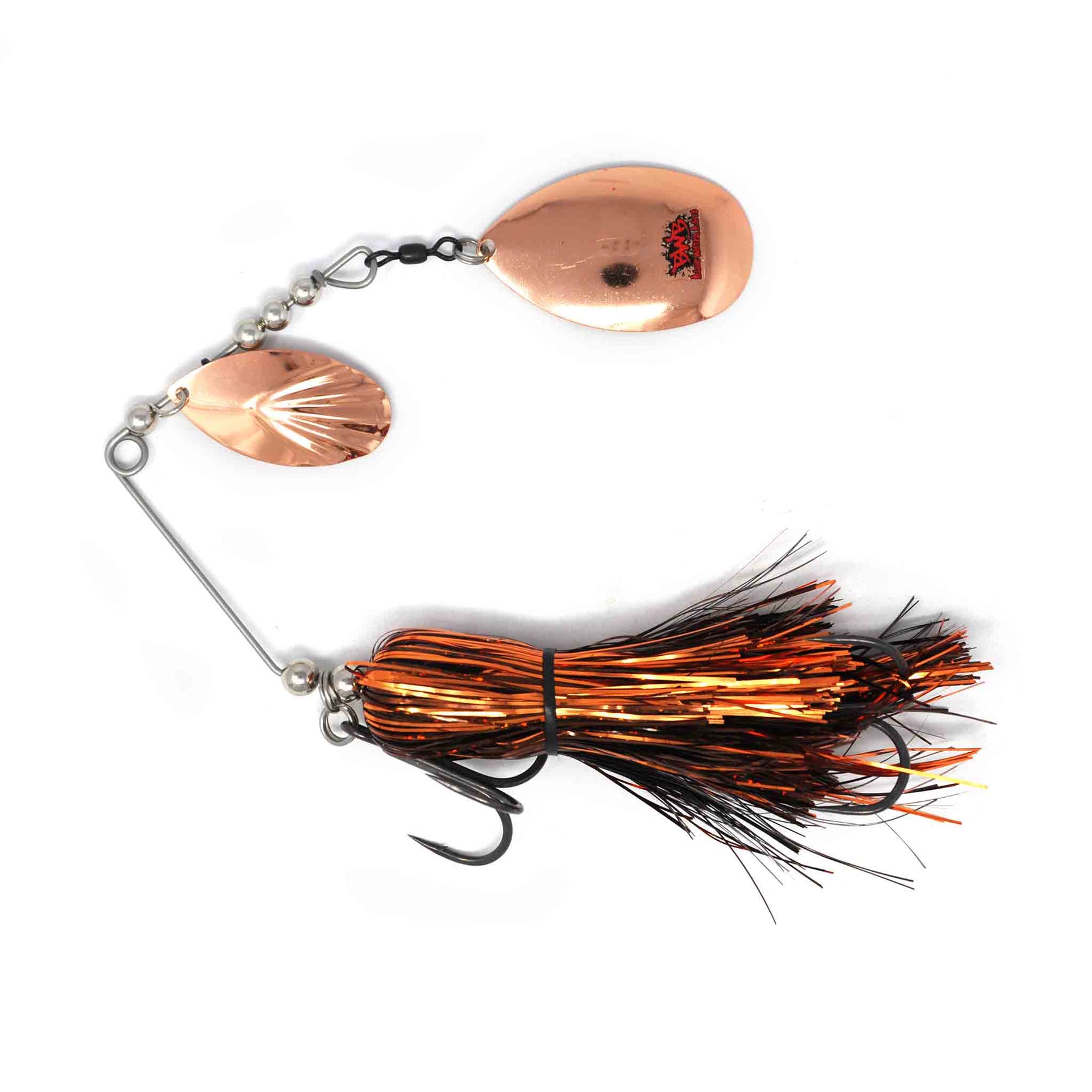 View of Spinnerbaits Blue Water Baits Gong Show 10 Spinnerbait Brown available at EZOKO Pike and Musky Shop
