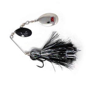 View of Spinnerbaits Blue Water Baits Gong Show 10 Spinnerbait Black Ice Cisco available at EZOKO Pike and Musky Shop