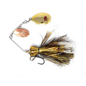 View of Spinnerbaits Blue Water Baits Gong Show 10 Spinnerbait White Tail Walleye available at EZOKO Pike and Musky Shop