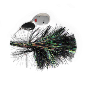 View of Spinnerbaits Blue Water Baits Gong Show 12 Spinnerbait Black Pearl available at EZOKO Pike and Musky Shop