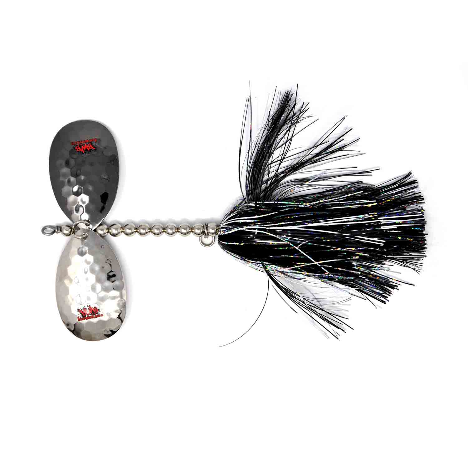 View of Bucktails Blue Water Baits Show Stopper 11S Bucktail BLACK ICE CISCO available at EZOKO Fishing