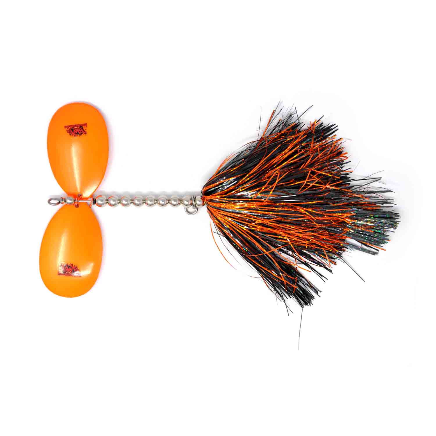 View of Bucktails Blue Water Baits Show Stopper 11S BLACK & ORANGE available at EZOKO Pike and Musky Shop