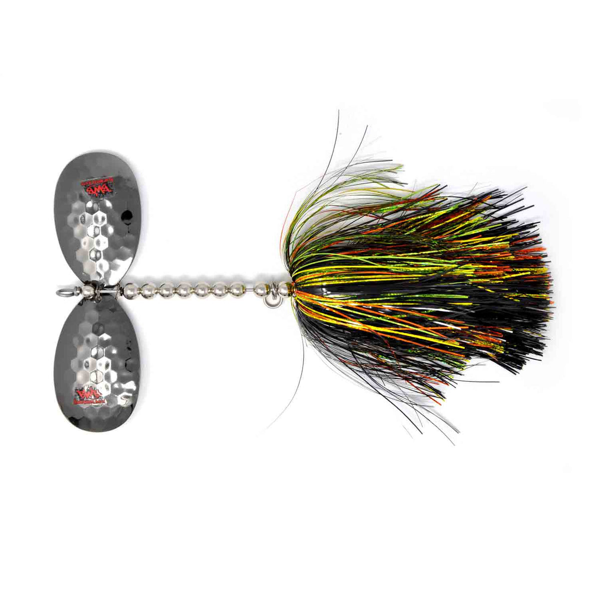 View of Bucktails Blue Water Baits Show Stopper 11S BLACK PERCH available at EZOKO Pike and Musky Shop