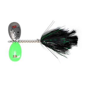 View of Bucktails Blue Water Baits Show Stopper 11S GREEN BAY SPECIAL available at EZOKO Pike and Musky Shop