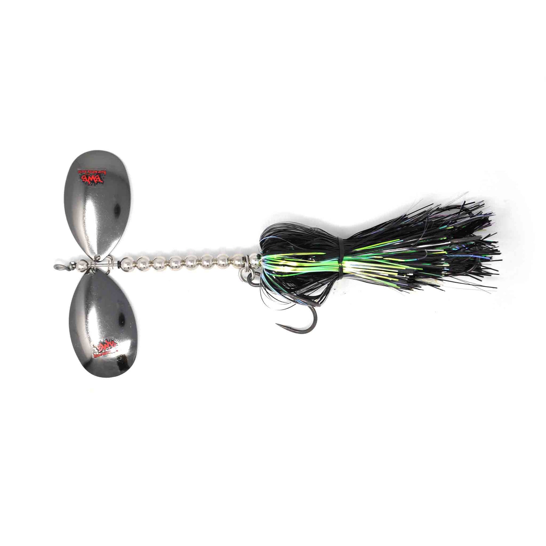 View of Bucktails Blue Water Baits Show Stopper 9 Bucktail Black Pearl available at EZOKO Pike and Musky Shop