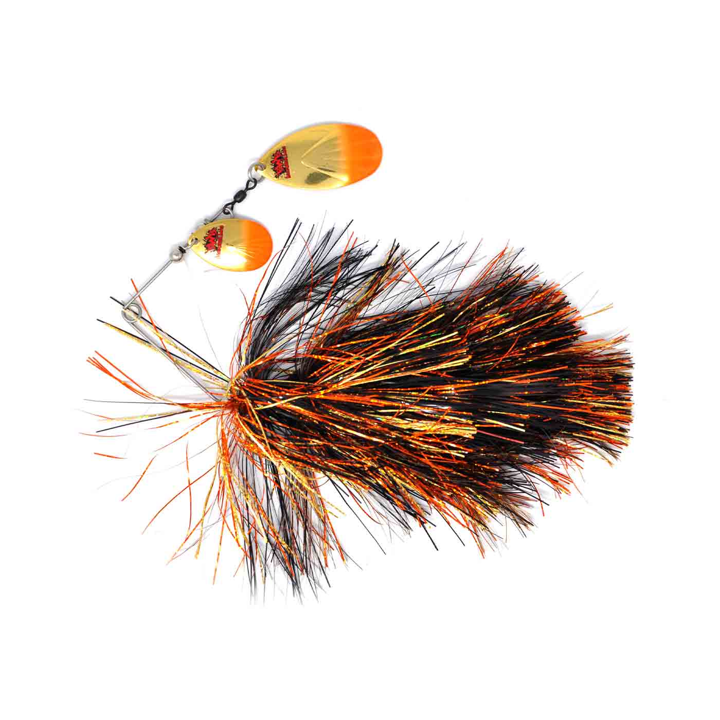 View of Spinnerbaits Blue Water Baits Weed Whacker Magnum Spinnerbait Oktoberfest available at EZOKO Pike and Musky Shop