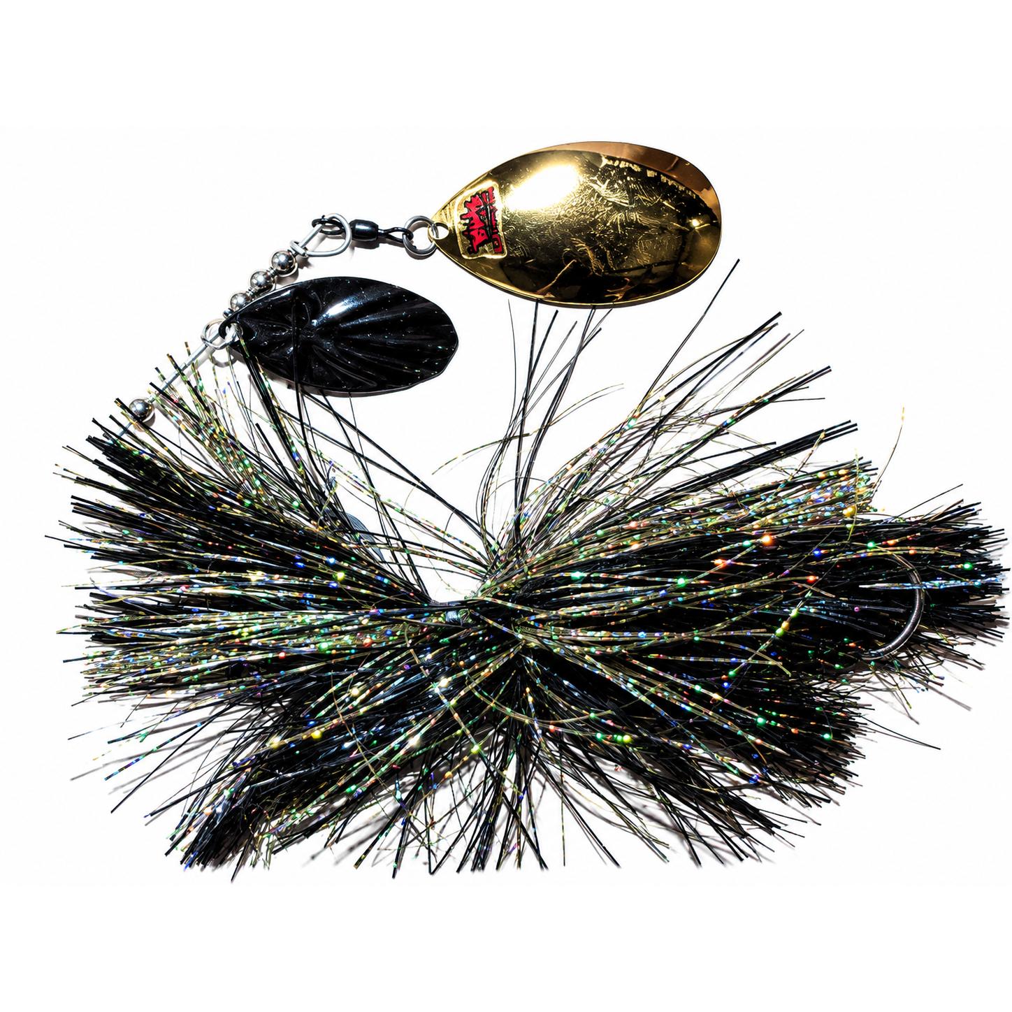 View of Spinnerbaits Blue Water Baits Weed Whacker Magnum Spinnerbait Seaway Walleye available at EZOKO Fishing