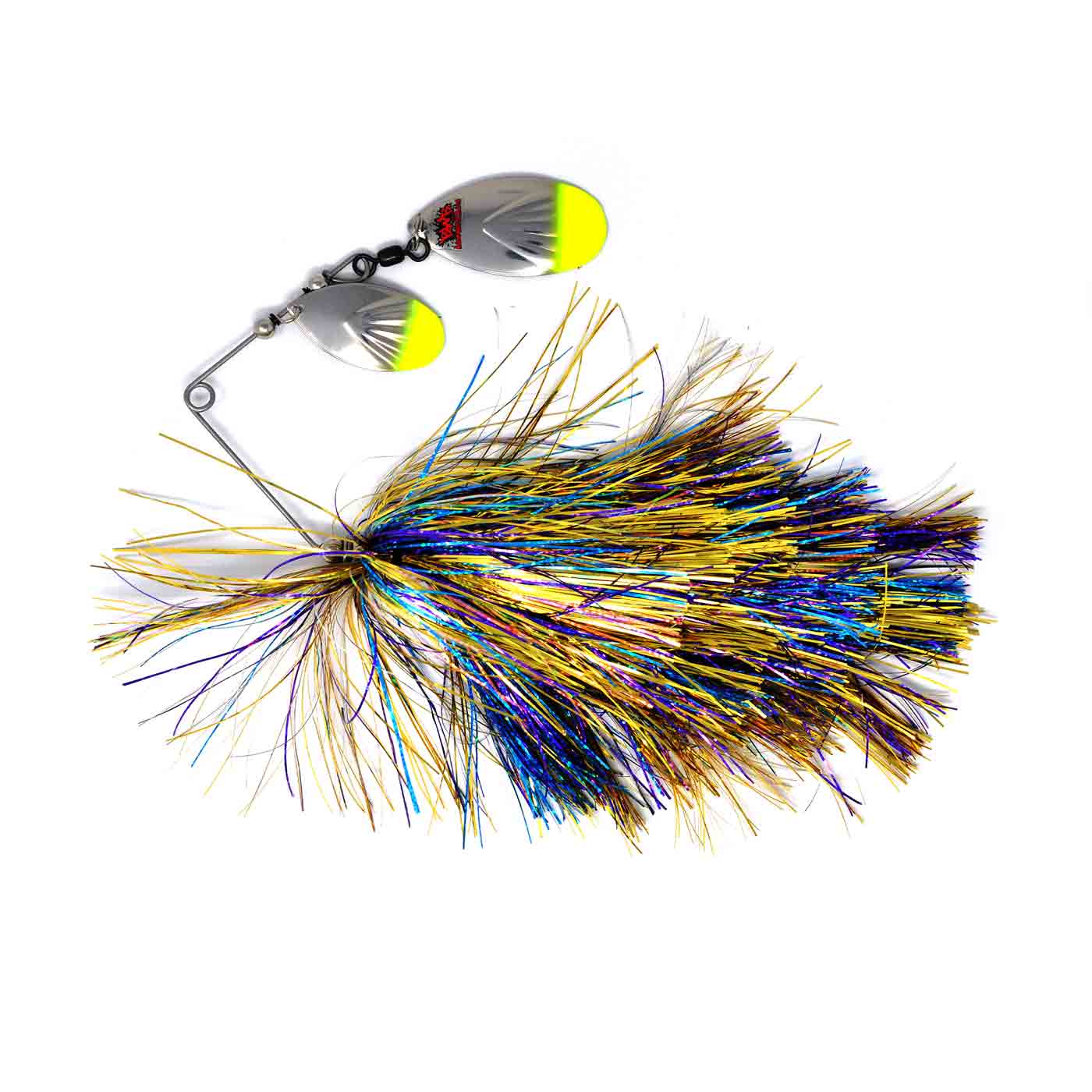 View of Spinnerbaits Blue Water Baits Weed Whacker Magnum Spinnerbait Shimmering Cisco available at EZOKO Pike and Musky Shop