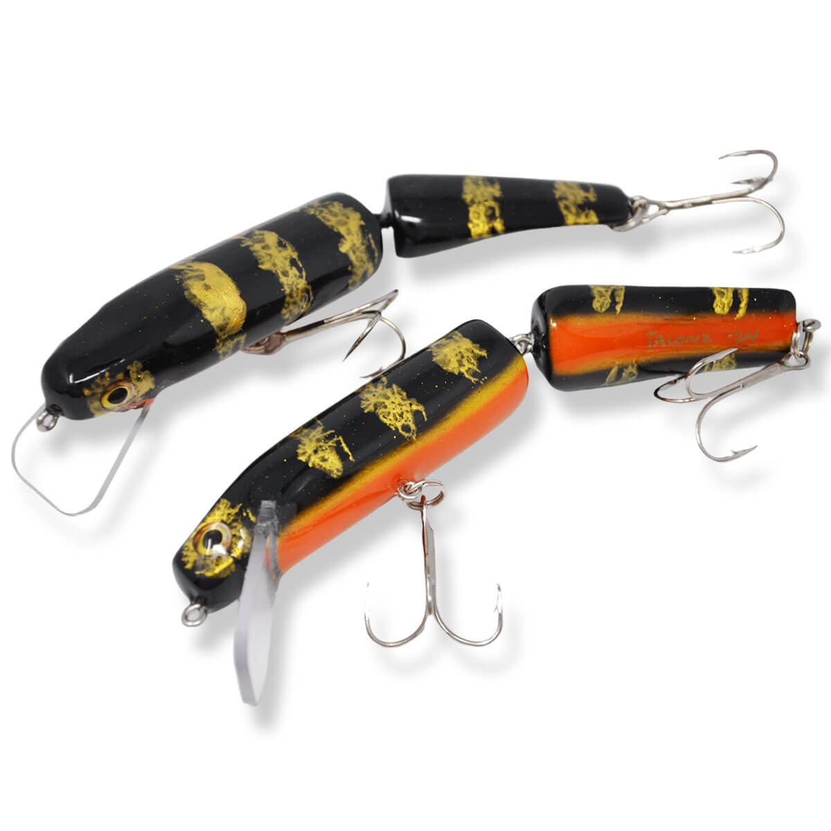 View of Crankbaits B&N Custom 7'' Slasher Jointed Crankbait Black Perch available at EZOKO Pike and Musky Shop