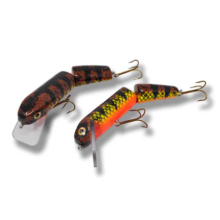 View of Crankbaits B&N Custom Jointed Magnum Stubby Slasher Crankbaits Black Perch available at EZOKO Fishing