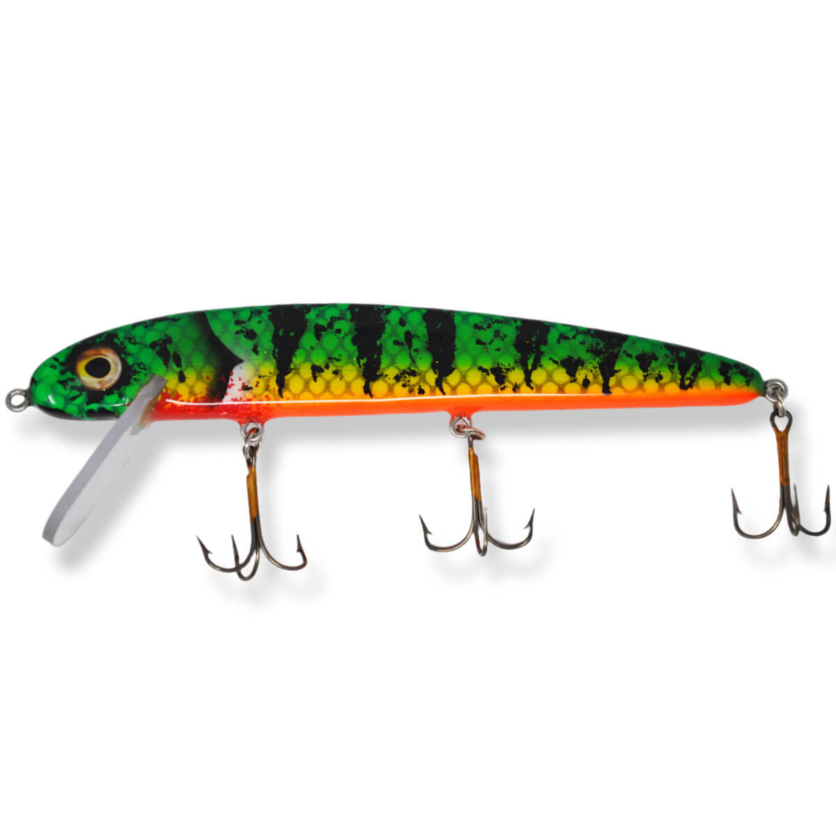 View of Crankbaits B&N Custom Magnum Claw 9.5'' Crankbait Hot Perch available at EZOKO Pike and Musky Shop