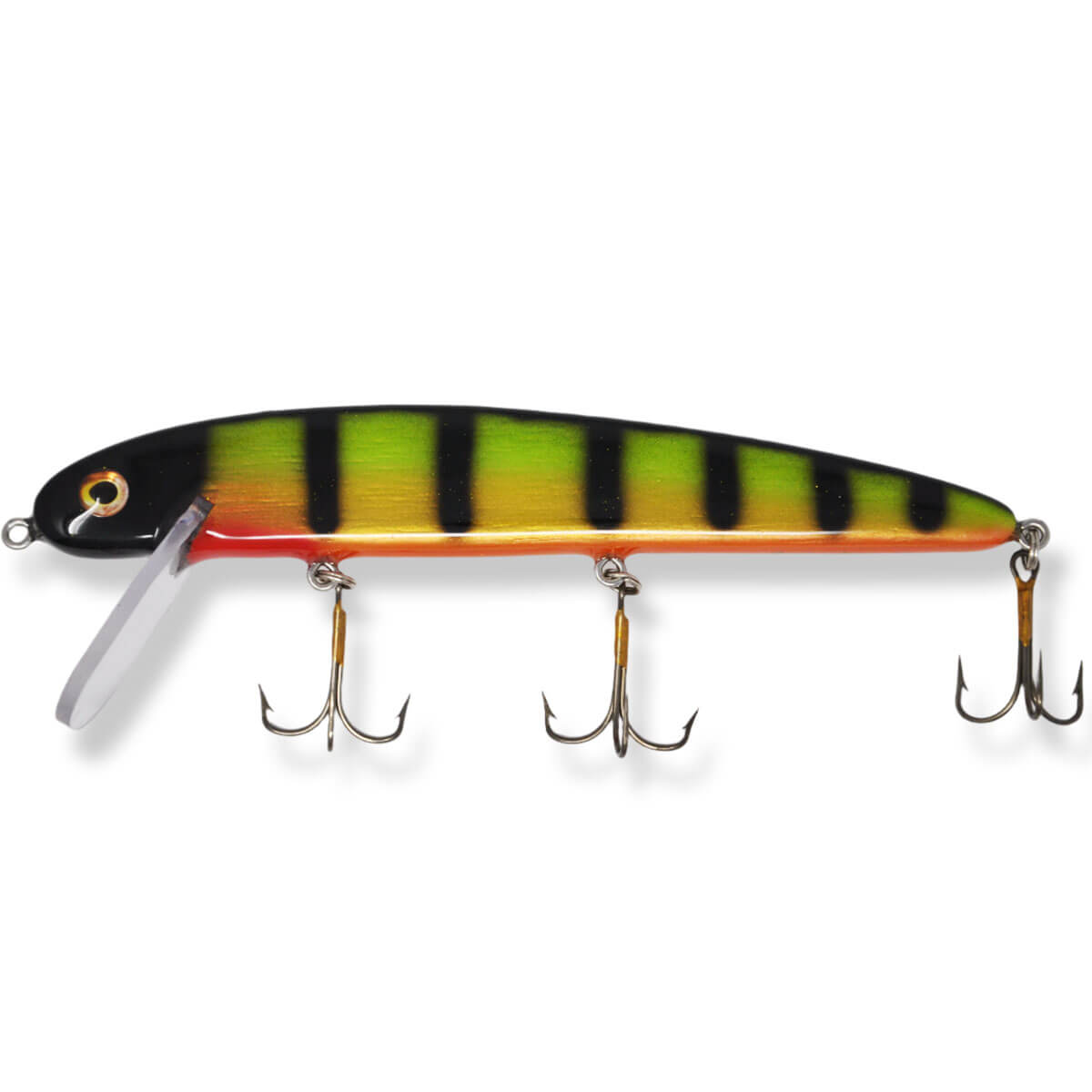 View of Crankbaits B&N Custom Magnum Claw 9.5'' Crankbait OB Natural Lime Perch available at EZOKO Fishing