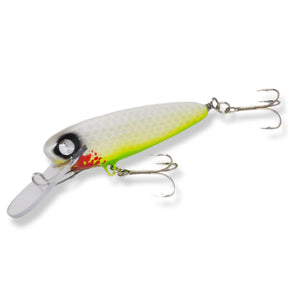 View of Crankbaits B&N Custom Rippin Minnow 4.5'' Crankbait Lime Zombie available at EZOKO Pike and Musky Shop