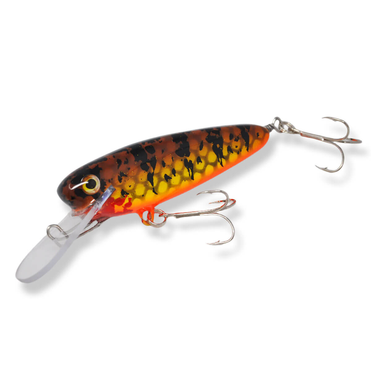 View of Crankbaits B&N Custom Rippin Minnow 4.5'' Crankbait Brown Perch available at EZOKO Pike and Musky Shop