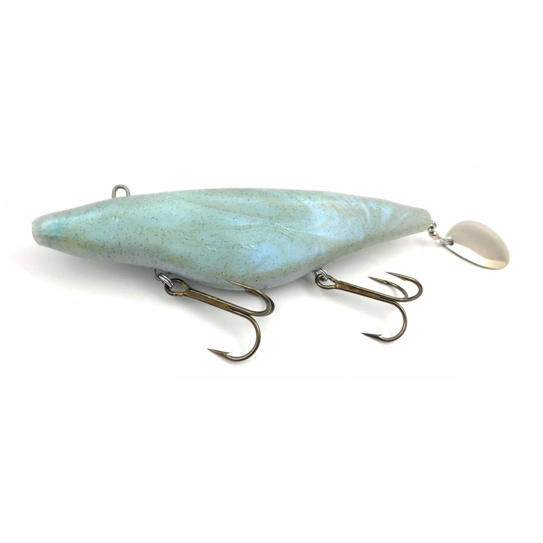 View of Jigs-Spoons Bondy Bait Co. Bondy Mini Wobbler Jig Emerald Shiner available at EZOKO Pike and Musky Shop