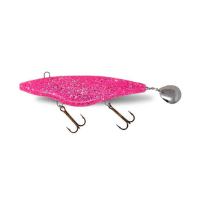 View of Bondy Bait Co. Bondy Wobbler Hot Pink available at EZOKO Pike and Musky Shop