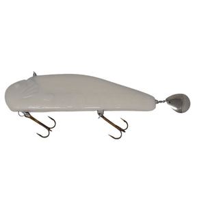 View of Jigs-Spoons Bondy Bait Co. Magnum Spintail Jig Pure White available at EZOKO Pike and Musky Shop