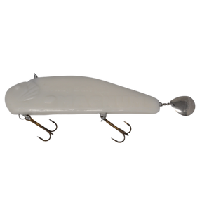 View of Jigs-Spoons Bondy Bait Co. Magnum Spintail Jig Pure White available at EZOKO Pike and Musky Shop